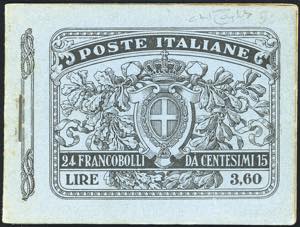 1911 - Libretto completo di 24 valori del 15 ... 