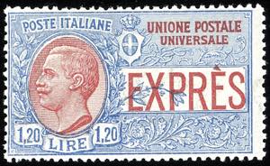 1922 - 1,20 lire, non emesso (8), gomma ... 