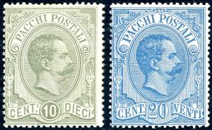 1884 - 10 cent. e 20 cent. Umberto I (1/2), ... 