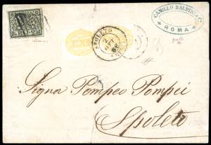 1866 - 10 cent. giallo (1), coppia ... 