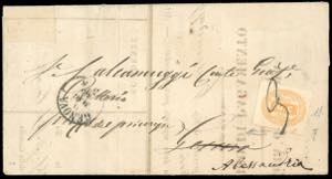 1865 - 10 cent. ocra (1a), perfetto e ben ... 