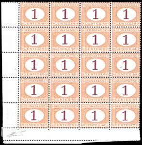 1870 - 1 cent. ocra e carminio (3), discreta ... 