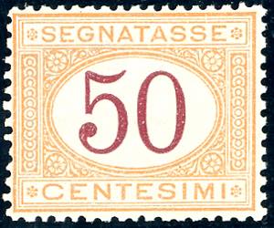 1870 - 50 cent. ocra e carminio (9), ottima ... 