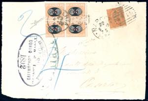 1892 - 10 cent. su 2 cent. Mascherine (17) ... 