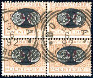1891 - 30 cent. su 2 cent. Mascherine ... 