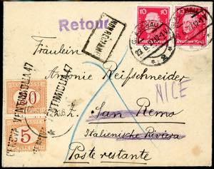 1927 - 10 p. Illustri (Unif.Germania 382), ... 