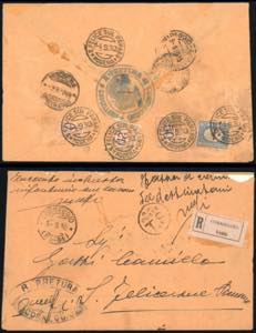 1930 - 10 cent. arancio e carminio, ... 