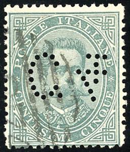 FRANCALETTERE 1887 - 4 cent. su 5 cent. ... 