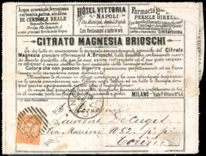 FRANCALETTERE 1887 - 18 cent. su 20 cent. ... 