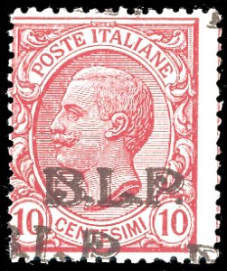 1923 - 10 cent., doppia soprastampa bruna ... 