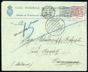 CASSA NAZIONALE ASSICURAZ.SOCIALI 1924 - 10 ... 