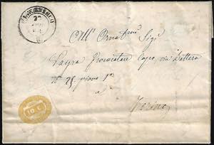 MERCENASCO - Lettera non affrancata del ... 