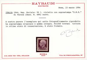 1944 - Soprastampati G.N.R. ... 