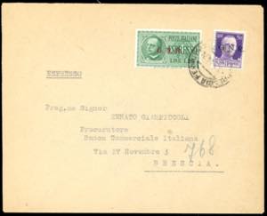 1944 - 1,25 lire soprastampa G.N.R. di ... 