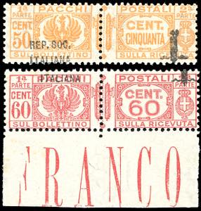 1944 - 60 cent., senza Rep. Soc. in ... 
