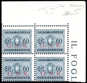 1943 - 60 cent., soprastampa G.N.R. di ... 