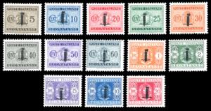 1944 - Soprastampati fascetto, serie ... 