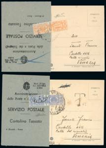 1944 - 30 cent. e 50 cent. pacchi postali di ... 