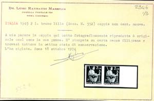 1945 - 2 lire Democratica, senza ... 
