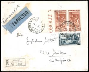 1953 - 100 lire Lavoro, dent. 13 1/4 x 14 ... 