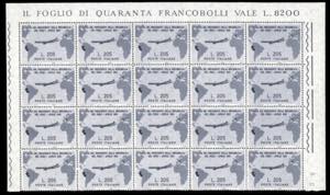 1961 - Gronchi, 20 seriette di tre ... 