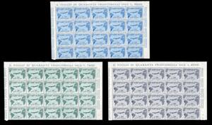 1961 - Gronchi, 20 seriette di tre ... 