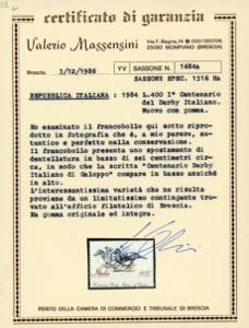 1984 - 400 lire Derby in basso, ... 