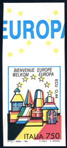 1993 - 750 lire Belgio, Europa Unita, non ... 