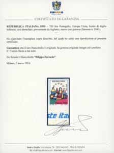 1993 - 750 lire Portogallo, Europa ... 