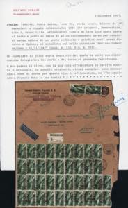 1947 - 50 lire Democratica, blocco ... 