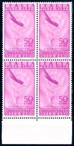 1947 - 50 lire Radio, filigrana SB (141), ... 