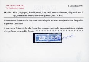 1954 - 1.000 lire Cavallino, ... 