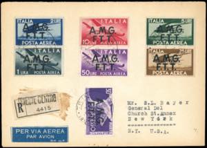 POSTA AEREA 1947 - Soprastampati su due ... 