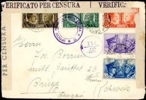 CAMPIONE 1941 - Fratellanza darmi, 5 valori ... 