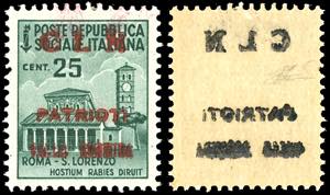 VALLE BORMIDA 1945 - 25 cent. soprastampato ... 