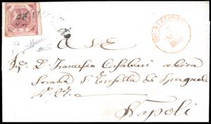 1860 - 2 grana rosa carminio, I tavola (5d), ... 