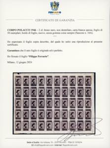 1946 - 2 zl. bruno nero, non ... 