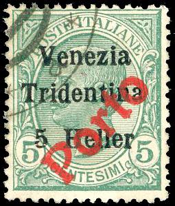 TRENTINO ALTO ADIGE SEGNATASSE BOLZANO 1919 ... 