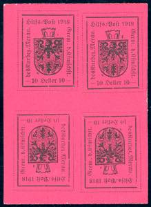 MERANO 1918 - 10 h. carminio lilla, I tipo, ... 