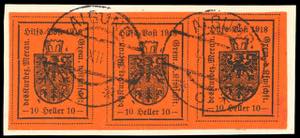 MERANO 1918 - 10 h. arancio, IV tipo (12), ... 
