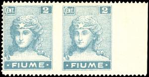 FIUME 1919 - 2 cent. Allegorie e Vedute, ... 
