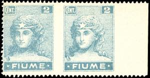 FIUME 1919 - 2 cent. Allegorie e Vedute, ... 