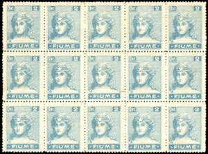 FIUME 1919 - 2 cent. Allegorie e Vedute, ... 