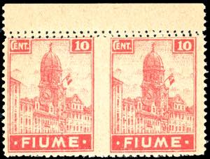 FIUME 1919 - 10 cent. Allegorie e Vedute, ... 