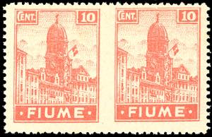 FIUME 1919 - 10 cent. Allegorie e Vedute, ... 