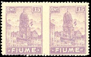 FIUME 1919 - 15 cent. Allegorie e Vedute, ... 