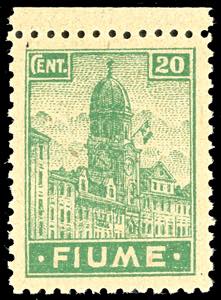 FIUME 1919 - 20 cent. Allegorie e Vedute, ... 