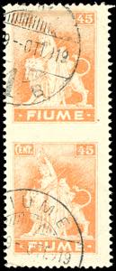 FIUME 1919 - 45 cent. Allegorie e Vedute, ... 