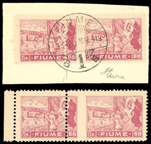 FIUME 1919 - 60 cent. Allegorie e Vedute, ... 