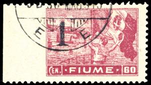 FIUME 1919 - 60 cent. Allegorie e Vedute, ... 